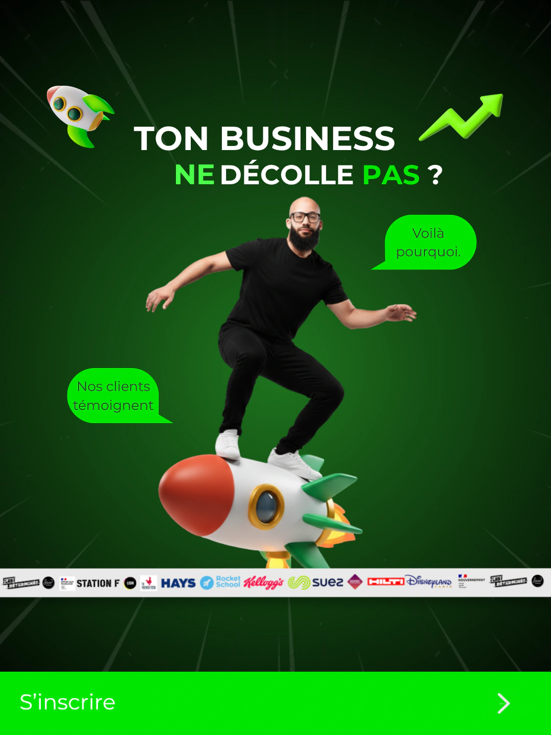 Illustration Backstage ton business ne décolle pas